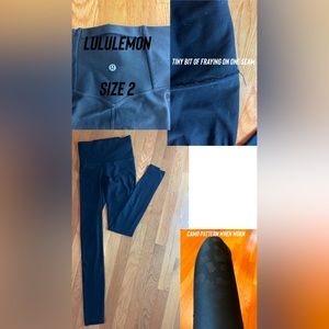 lululemon size 2 black leggings